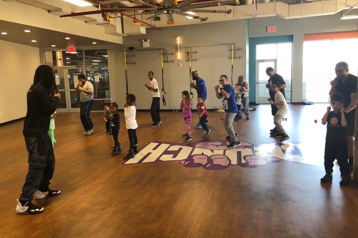 Father Child Boxing #FatherhoodIsLit Crunch Gym